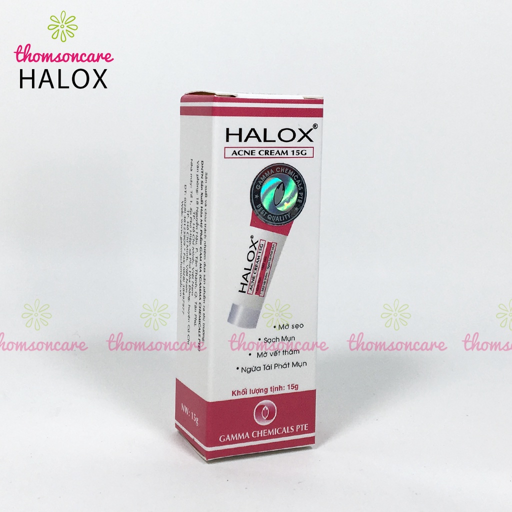 Halox - kem ngừa mụn, hết sẹo - Tuýp 15g