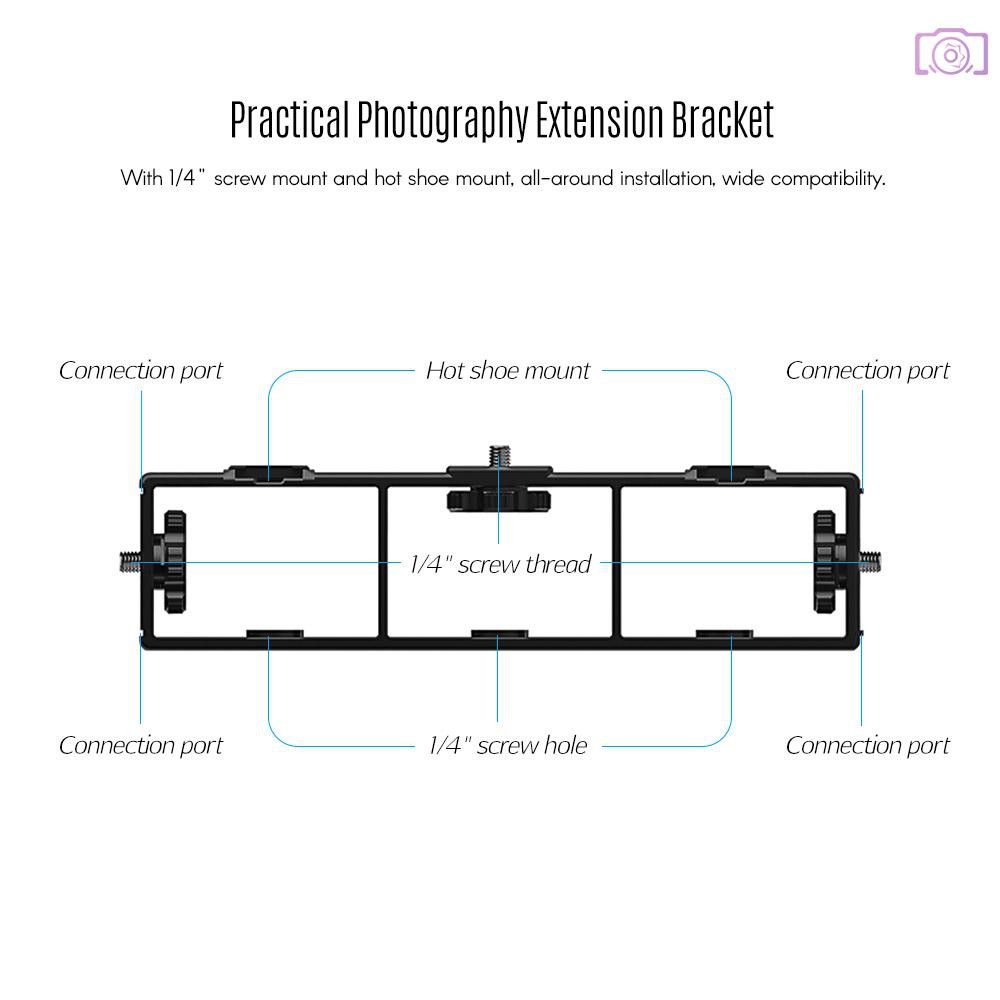 Giá Đỡ Đèn Flash Máy Ảnh 1 / 4 Inch