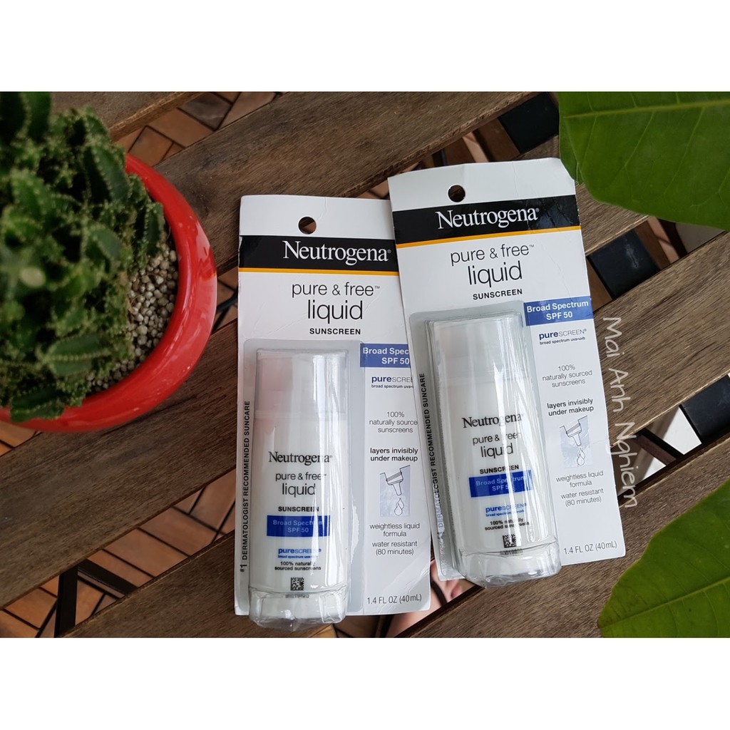 [NEUTROGENA] Kem chống nắng Neutrogena Pure & Free Liquid Sunscreen