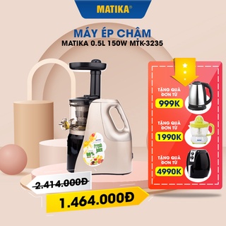 Mua  Mã BMBAU300 giảm 10% đơn 499K  Máy Ép Chậm MATIKA 0.5L 150W MTK3235