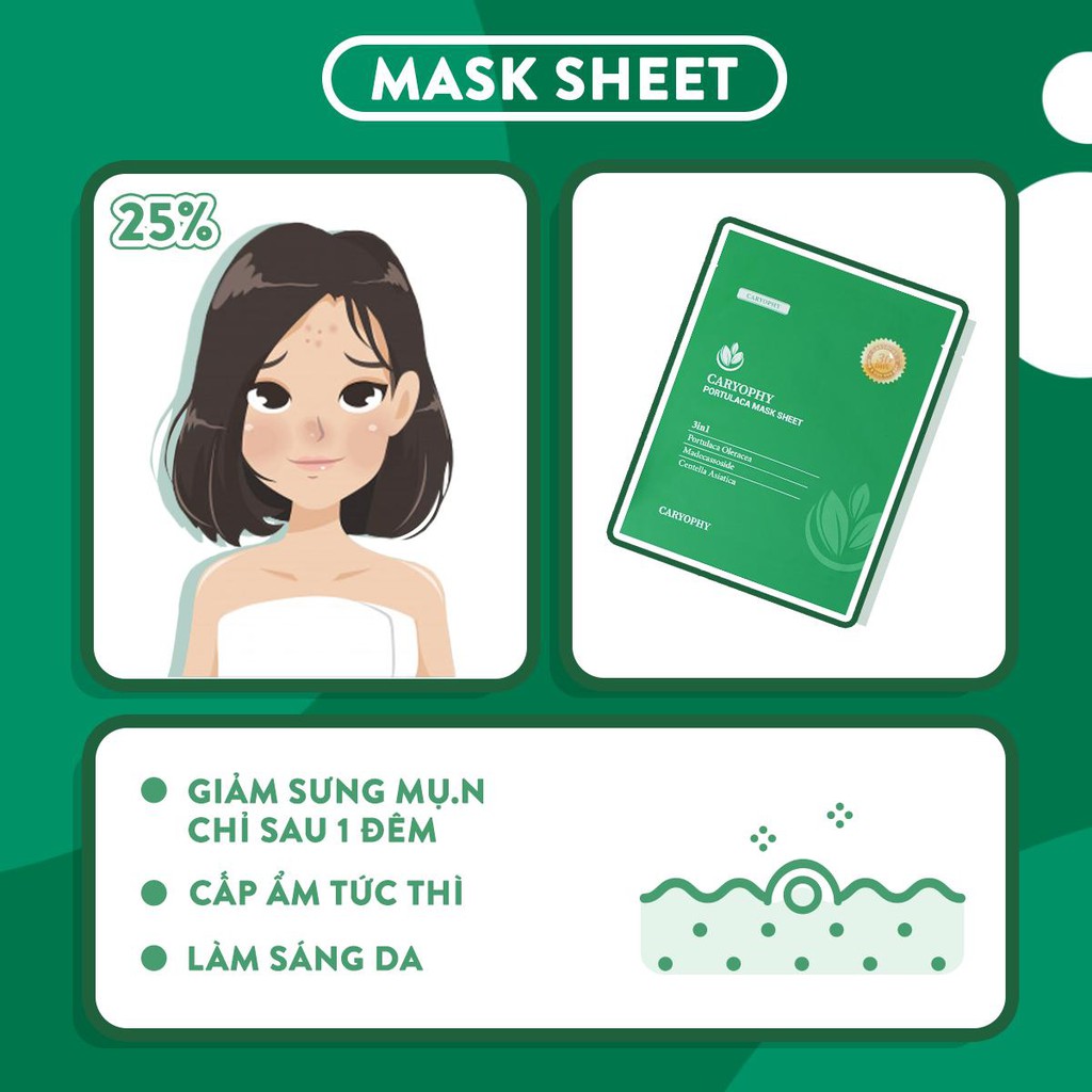Serum mụn thâm Caryophy sạch mụn ẩn mụn bọc bụn trứng cá mụn thịt tại nhà
