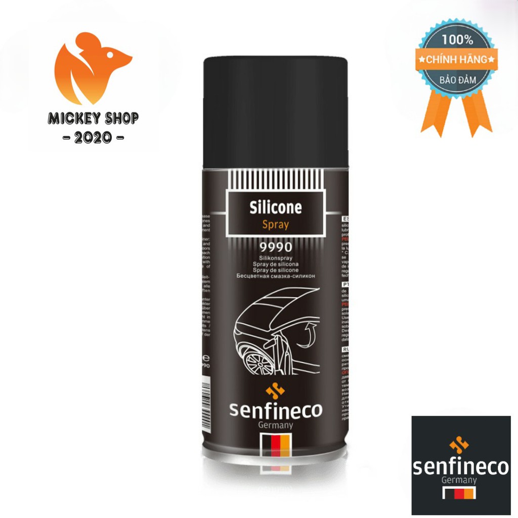 [ 100% GERMANY ] Bình Xịt Silicone Senfineco 9990 – 450ML Silicone Spray Làm Kín Joan Cao Su - CHÍNH HÃNG