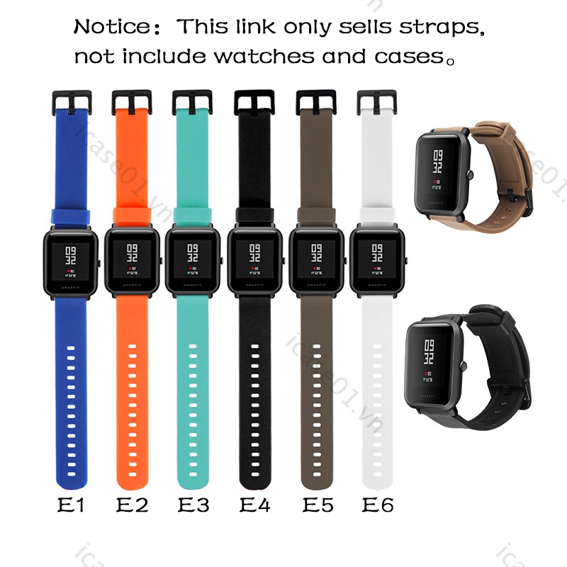 Dây Đeo Silicon Mềm Cho Đồng Hồ Thông Minh Huami Amazfit Bip Lite / Bip S / Bip 1S / Bip U pro / Bip U / Bip S Lite / GTS 2 mini / GTS 2e / GTS 2 / GTR  / GTS