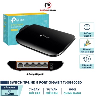Bộ chia mạng switch tp-link 5 cổng gigabit tl-sg1005d switch chia mạng tốc độ cao - hàng chính hãng