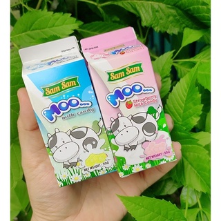 Kẹo sữa bò canxi sam sam moo milk candy cho trẻ em,kẹo ăn vặt malaysia