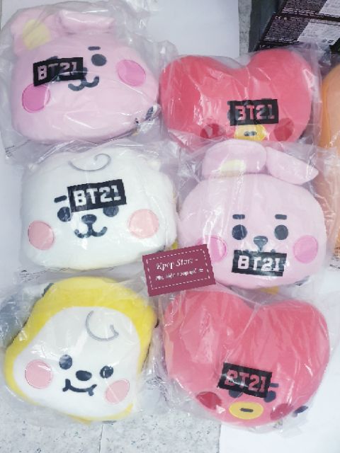 Sale sốc Gấu bông BT21 Baby face cusion official