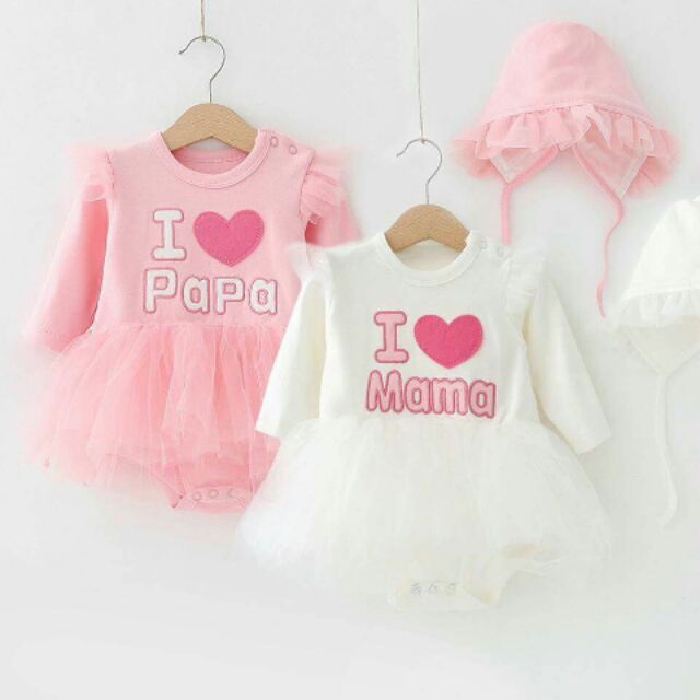 Set body i ♡mama và i ♡papa