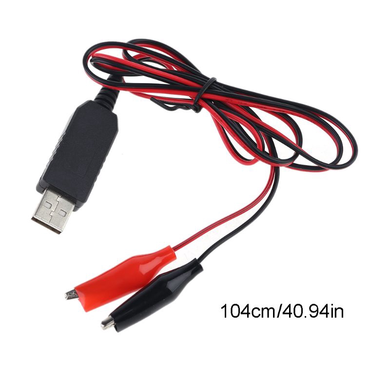 2 Dây Cáp Sạc Pin Aa Aaa Usb 5v Sang 3v Cho Radio