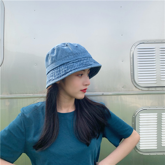 Mũ vành màu trơn phong cách retro Hàn Quốc thời trang cho nữ
