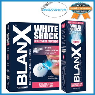 Kem đánh răng trắng sáng và bảo vệ blanx white shock kèm đèn led