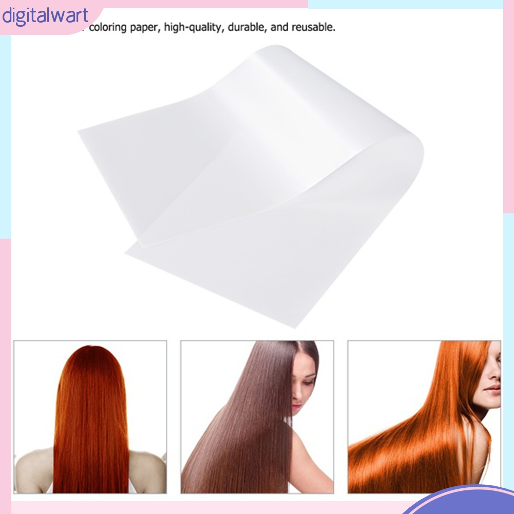 Set 100 Tấm Tách Giấy Bằng Nhựa Chuyên Dụng Cho Nhuộm Tóc Có Thể Tái Sử Dụng
