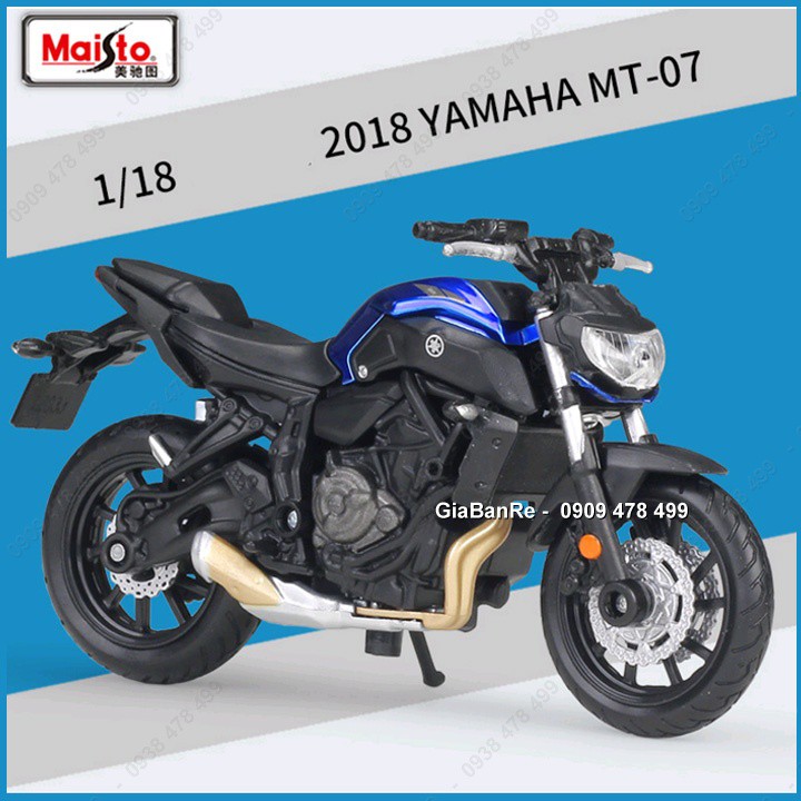 XE MÔ HÌNH MOTO YAMAHA MT-07 - TỈ LỆ 1:18 - MAISTO - 8785.1