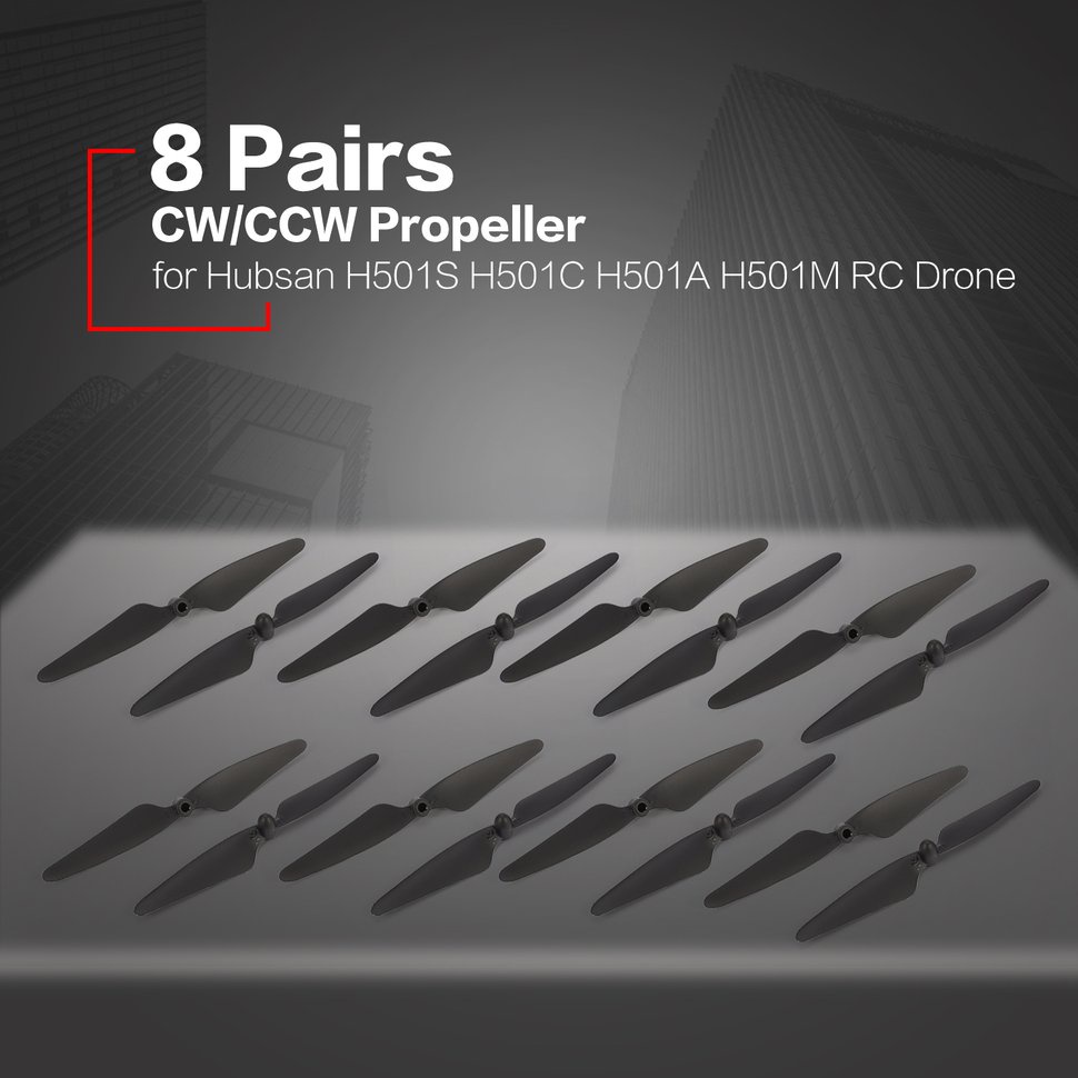 (Mới) Bộ 8 cặp cánh quạt CW/CCW cho Hubsan H501S H501C H501A H501M