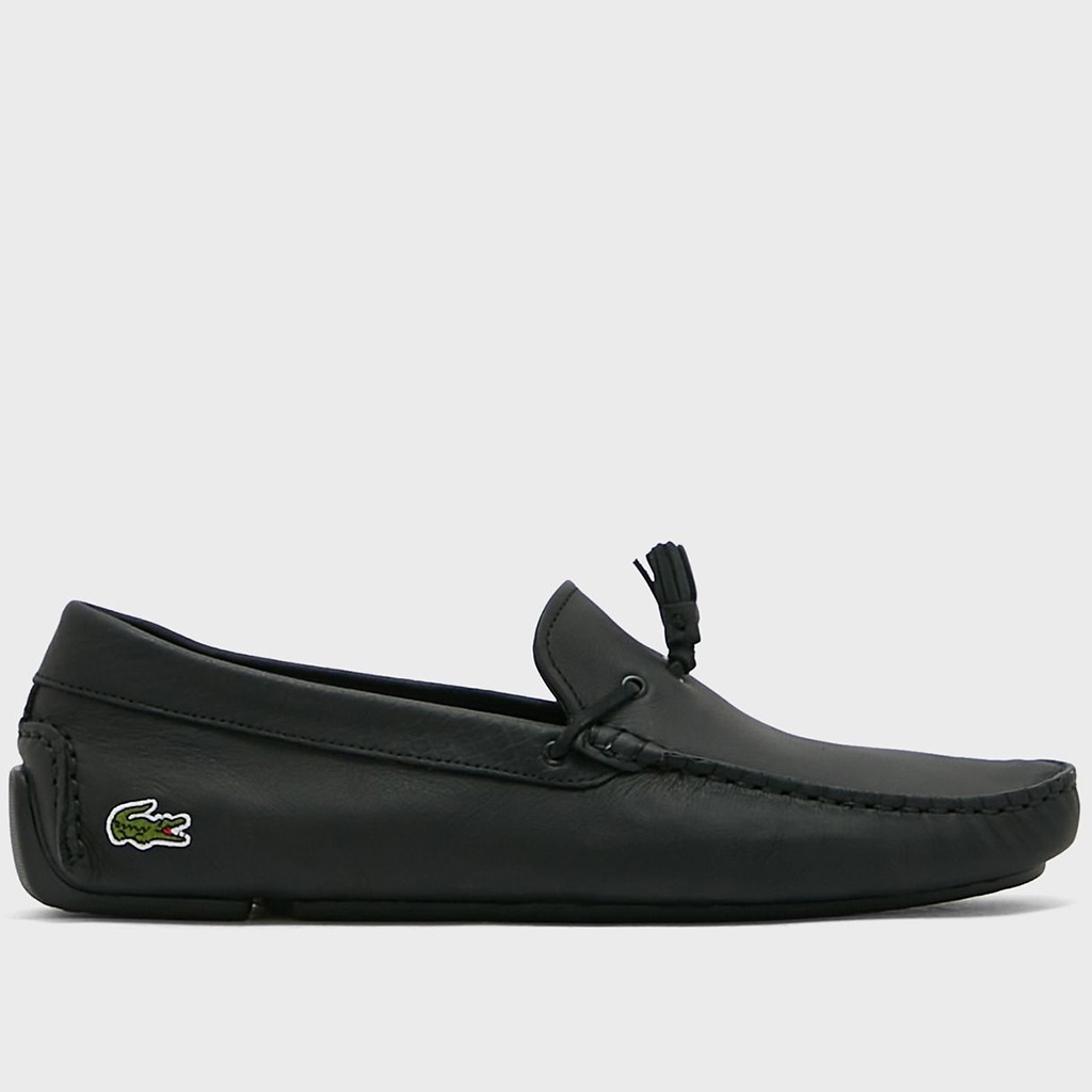 Giày lười nam Lacoste Piloter Tassel 0121 - Đen