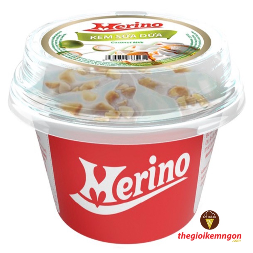 Kem ly sữa dừa Merino Cups
