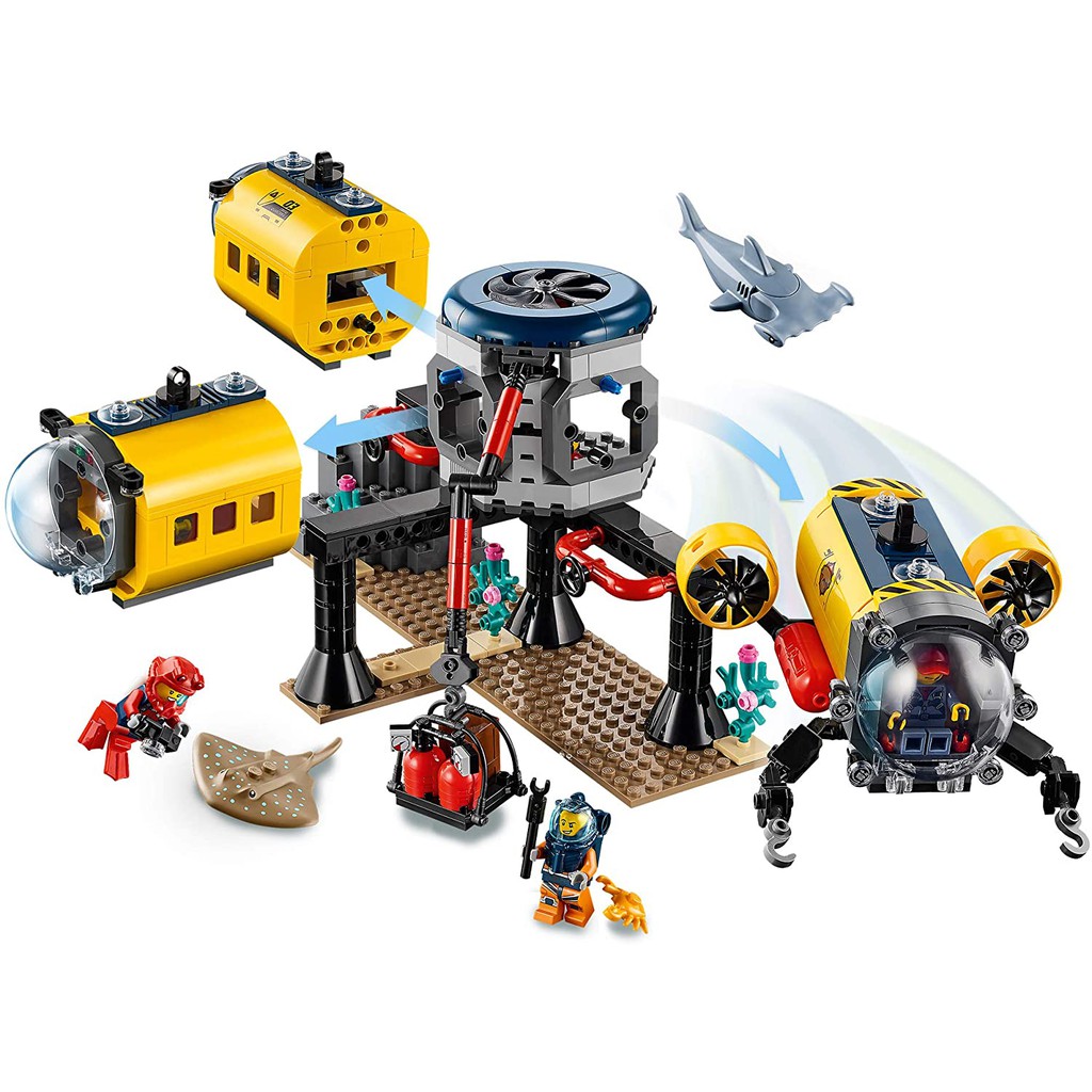 LEGO CITY CHÍNH HÃNG - TRẠM THĂM DÒ DƯỚI ĐẠI DƯƠNG SÂU THẲM - MÃ SP 60265