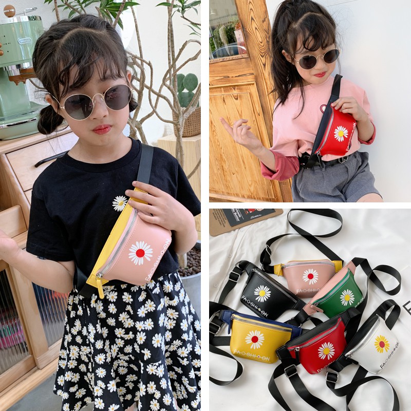 Túi Đeo Chéo Hình Hoa Cúc Nhỏ Xinh Cho Bé Gái