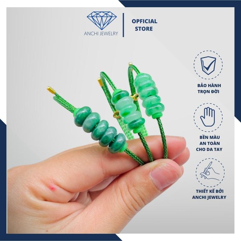 Đồng điếu đá sơn thủy làm vòng tay phong thuỷ mệnh mộc / hỏa