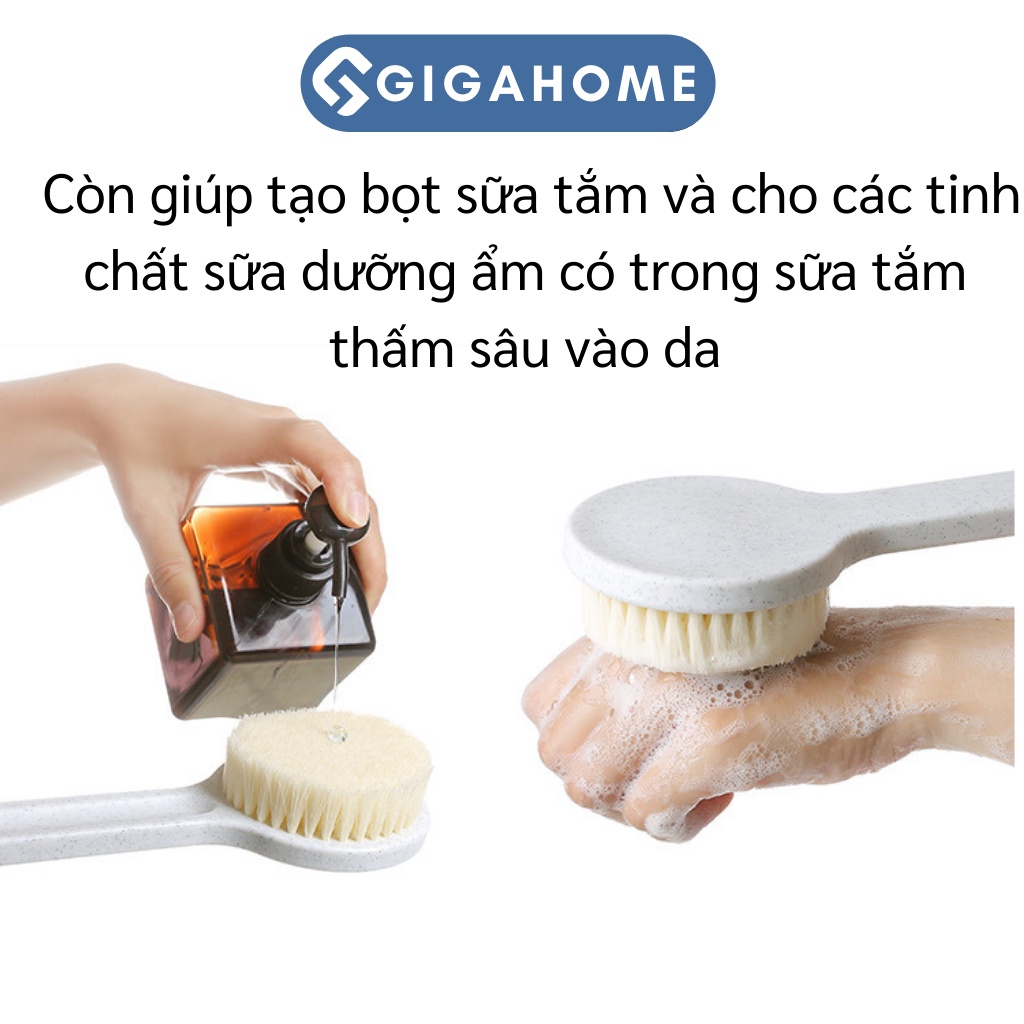 Cây Bàn Chải Cọ Chà Lưng GIGAHOME Tẩy Tế Bào Chết Lúa Mạch, Có Hộp 5078