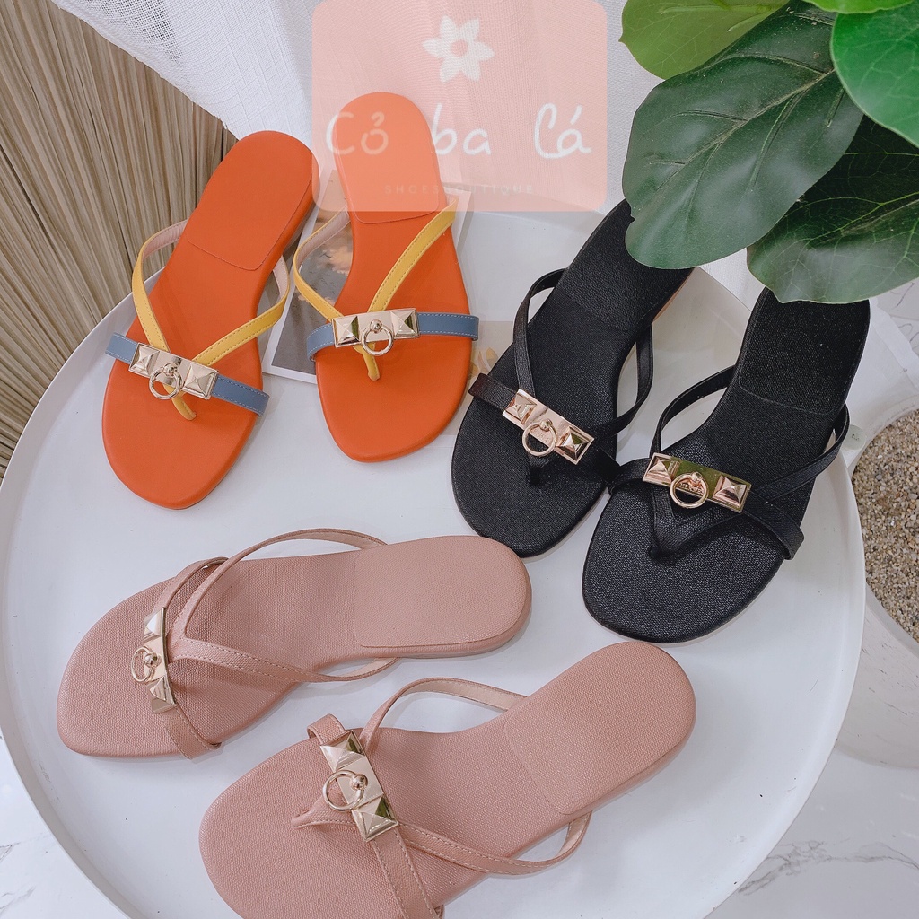 DÉP NỮ COBALA SHOES - DÉP LÊ THỜI TRANG QUAI KẸP ĐẾ BỆT - D19075900