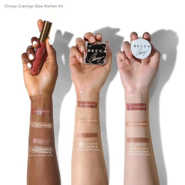 [GIÁ GỐC 1230k]Set phấn, son Becca Chrissy Cravings Glow Kitchen | BigBuy360 - bigbuy360.vn
