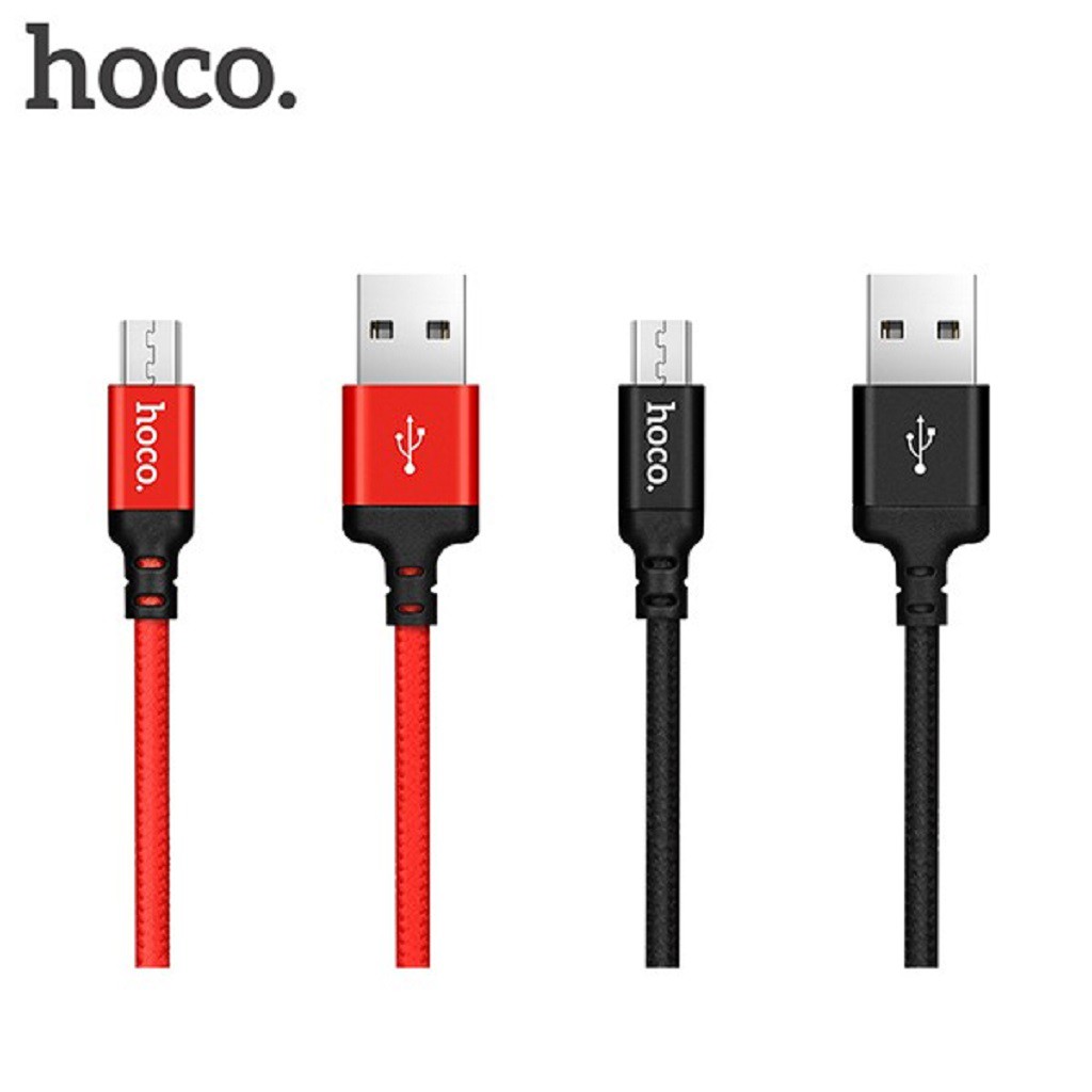 Cáp Sạc Micro USB  FREESHIP  Cáp Sạc Hoco X14 Đầu Micro USB Dài 1M/ 2M - Dây Bọc Dù Siêu Bền - Tuấn Phụ Kiện