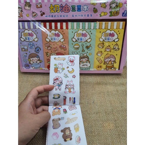 SỈ: 1 THÙNG 20 CUỐN SỔ STICKER 24 TRANG, SIZE 13 X 7CM, CÓ CLIP, MÃ PJZ-820