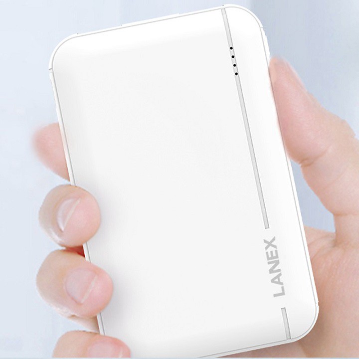 [Mã ELFLASH3 hoàn 10K xu đơn 20K] Pin dự phòng 5.000mAh LANEX LPB-N19 (2 cổng USB 2.1A, Đèn LED)