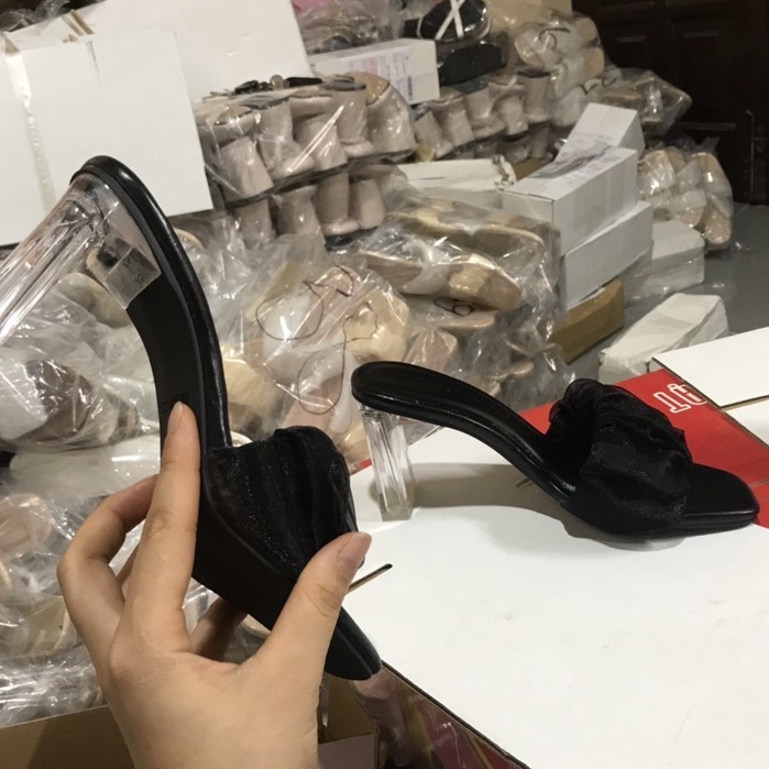 Dép Cao Gót Nữ 7 Phân Bèo Von Mềm 1 Bản Chất Lượng Size 35 - 39