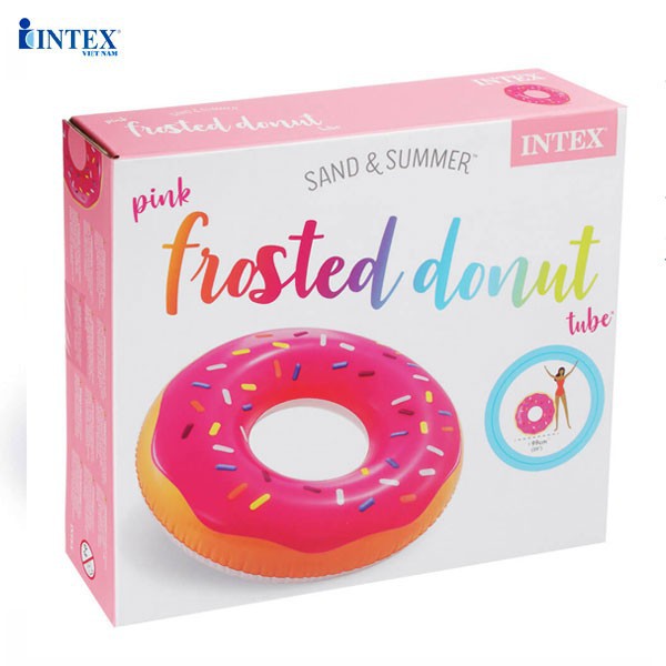 Phao bơi khổng lồ donut 99cm INTEX tải trọng tới 100kg 56256