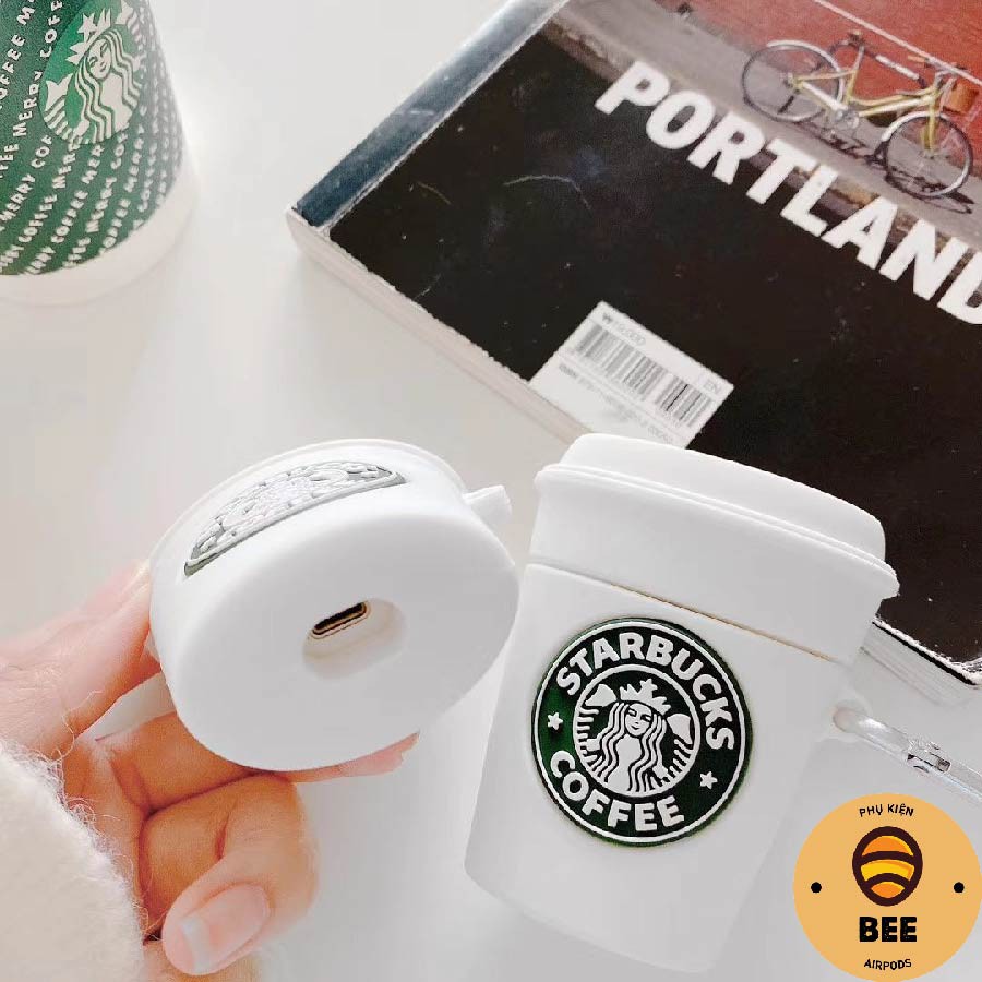 Case Airpod 1 2 Pro Vỏ Bọc Tai Nghe Airpods 1 2 Pro Cốc Starbuck Chất Liệu Silicon Dẻo - BEE SHOP