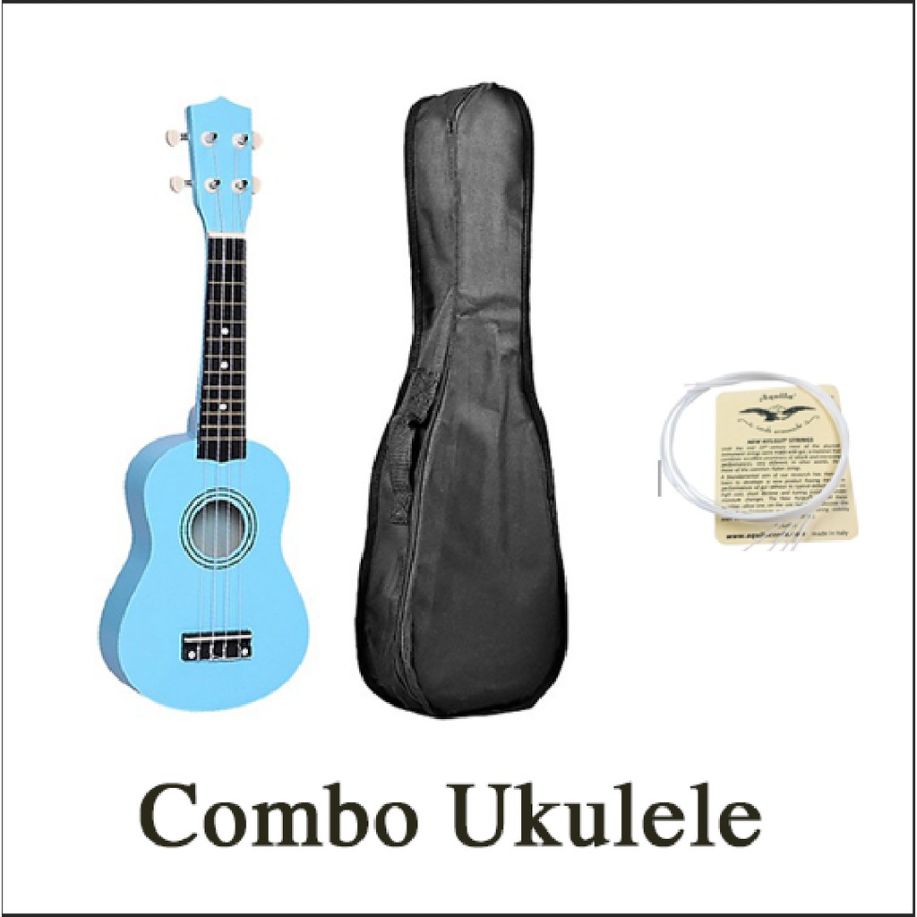 Đàn UKULELE SOPRANO giá rẻ tặng kèm bao đựng và 1 bộ dây đàn