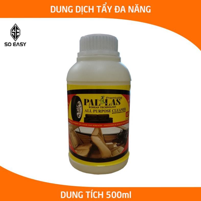 TKC Dung dịch tẩy rửa đa năng Pallas 500ml, nước tẩy làm sạch nhanh ghế da, simili, nội thất xe, lốp xe hơi,ô tô-_P-0503