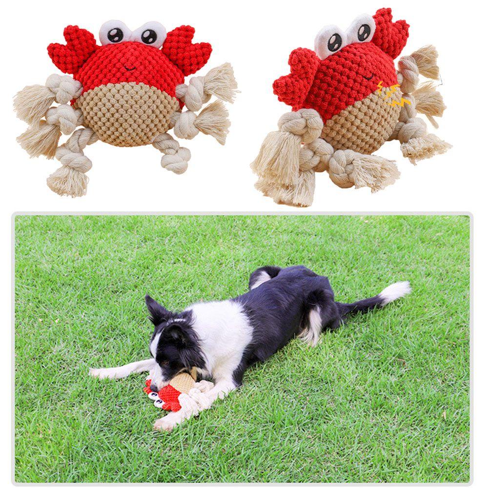 LAYOR1 Đồ Chơi Nhồi Bông Hình Cua Xinh Xắn Dành Cho Thú Cưng