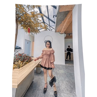 [MÚP BIGSIZE 60-100KG] Áo tiểu thư thắt eo tay bồng