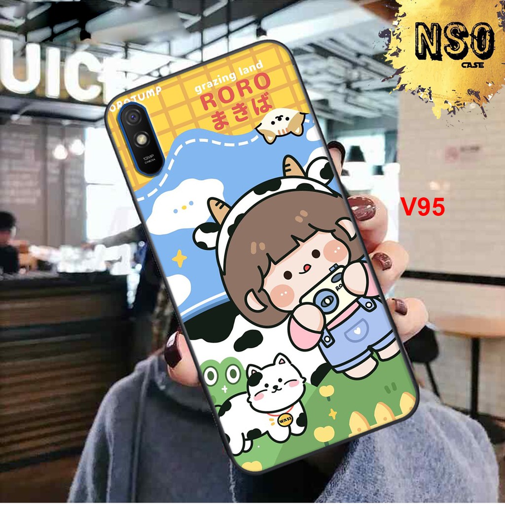 Ốp Lưng Xiaomi Redmi 9a In Hình Roro Jump Siêu Đáng Yêu