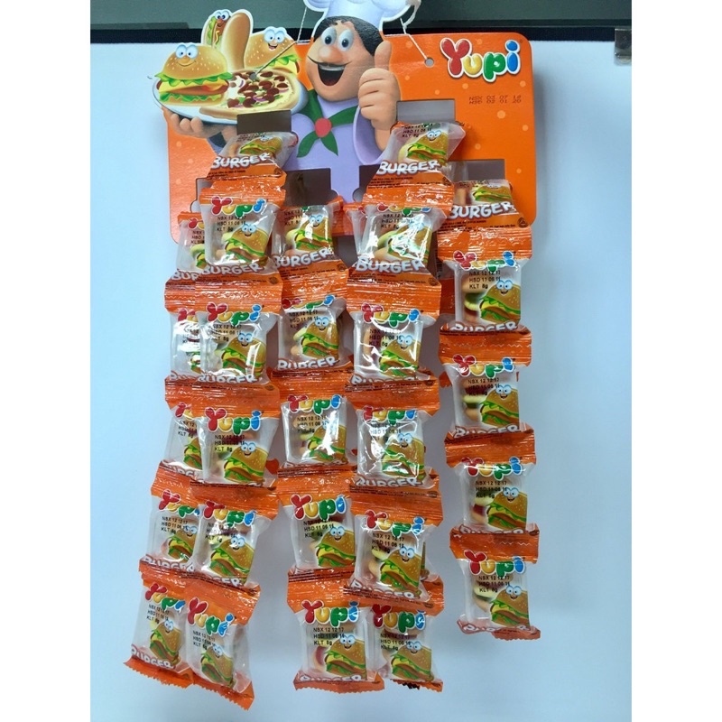 Kẹo dẻo Yupi Burger hương trái cây