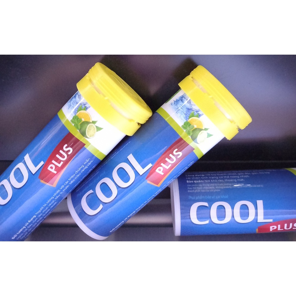 Viên C sủi Cool Plus, bù nước, thanh nhiệt 3g*10 viên/tuýp