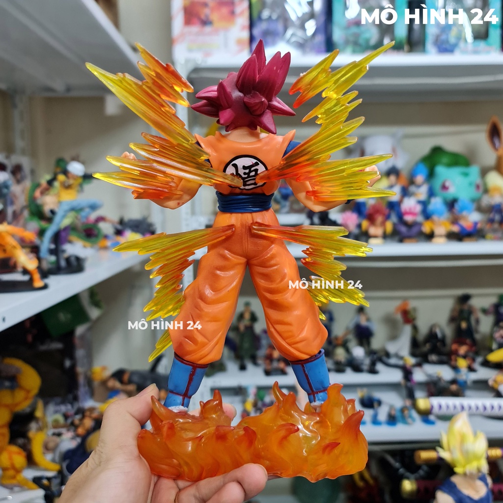 Mô hình songoku Dokkan Battle 6th Anniversary Ichibansho F1 Super Saiyan God Son Goku lửa hào quang