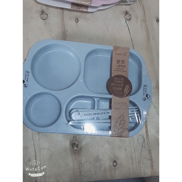 Khay đựng cơm,cháo cho các bé chất liệu nhựa lúa mạch 2 hình
