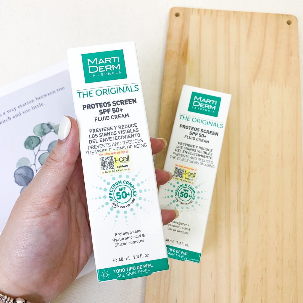 Kem Chống Nắng Phổ Rộng Toàn Diện Ngừa Lão Hóa,Phòng Chống Nám Quay Lại -MartiDerm The Originals Proteos Screen SPF50+