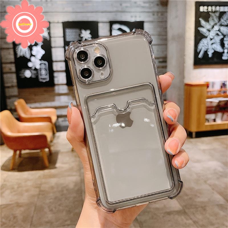 Ốp điện thoại TPU mềm có ngăn đựng thẻ cho Realme C15 C12 C20 C20A C21Y C25Y C11 2021 C25 C25s RealMe Narzo 20 30A