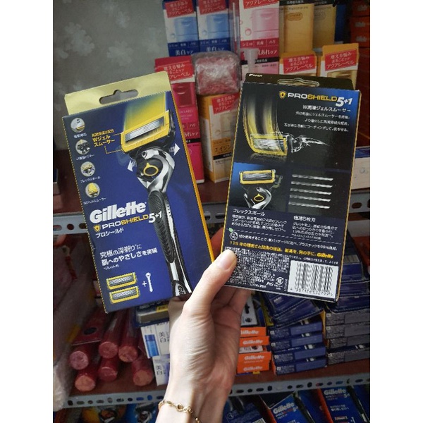 Dao cạo râu 5 lưỡi Gillette Fusion Nhật Bản và dao cạo râu Gillette Skinguard dành cho da nhạy cảm