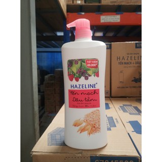Sữa Tắm Sáng Da Yến Mạch Dâu Tằm Hazeline 900g màu hồng 01