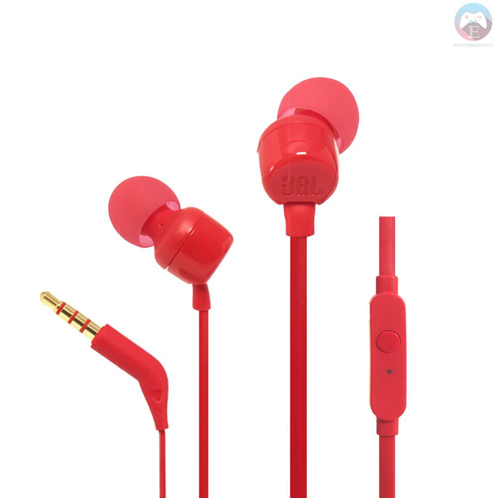 Ê JBL T110 In Ear Earphones With Microphone Wired Control Headphone 3.5mm Jack Earbuds For Huawei Xiaomi Samsung Mobile