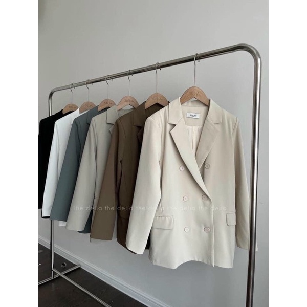 Blazer 6cúc form xuông vừa 06 nhiều màu