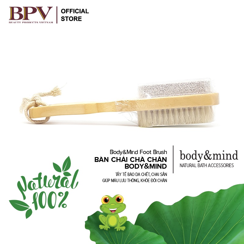 Bàn Chải Chà Chân Body&Mind Giúp Tẩy Tế Bào Da Chết, Chai Sần, Lưu Thông Máu Khỏe Đôi Chân