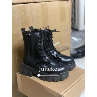 Boot ullzang đen cao cổ đế cao uzzlang siêu xịn boots ulzzang đế 5p🔥🔥🔥