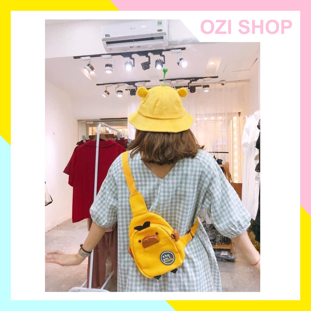 Túi đeo chéo thời trang Nam Nữ hình con Vịt ( Đen - Vàng) | BigBuy360 - bigbuy360.vn