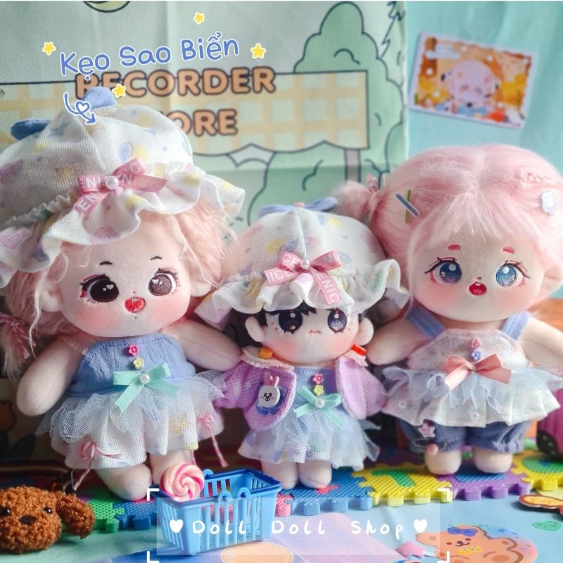 Đầm cho doll 20cm,15cm